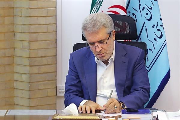 پیام تسلیت رئیس سازمان میراث فرهنگی به دبیر شورای عالی امنیت پیغام تسلیت رئیس سازمان میراث فرهنگی به دبیر شورای عالی امنیت ملی