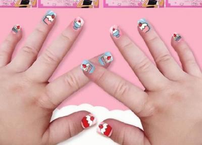 زیباترین مدل های ناخن مصنوعی بچه گانه کوتاه و بلند