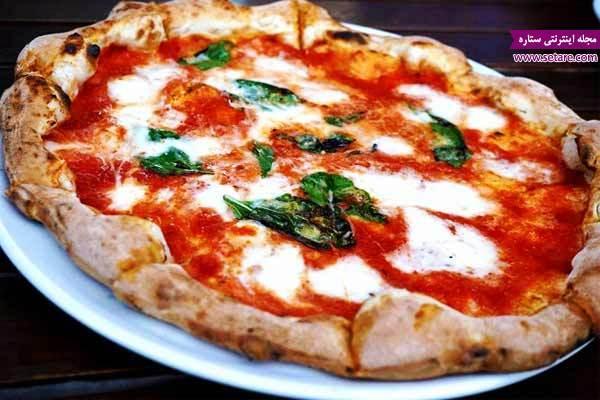 طرز تهیه پیتزا مارگاریتا ایتالیایی خمیر پیتزا ایتالیایی طرز تهیه پیتزا مارگاریتا ایتالیایی