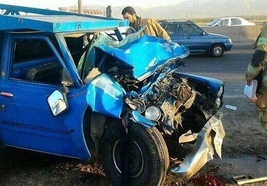 عکس ، تصادف خونین نیسان و پژو ؛ 6 کشته فقط در یک لحظه ، وقتی کاپوت نیسان جمع می گردد